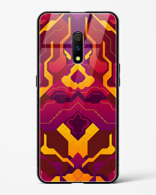 Pink Fusion - Realme X Glass Gripper Case