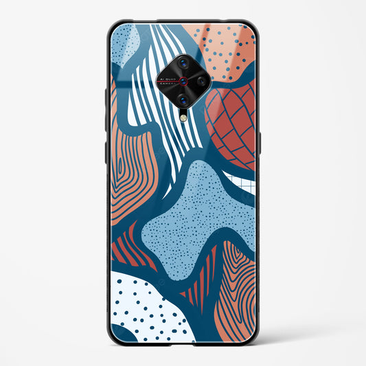 Doodle Waves - Vivo S1 Pro Glass Gripper Case