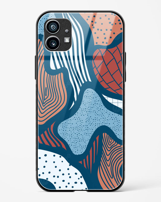 Doodle Waves - Nothing Phone 1 Glass Gripper Case