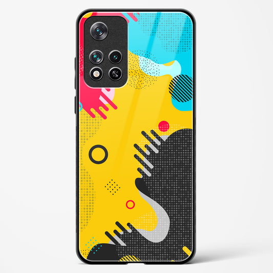 boho abstract - Redmi Note 11T 5G Glass Gripper Case