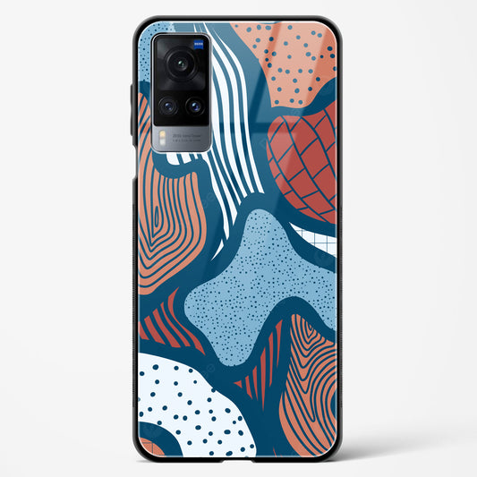 Doodle Waves - Vivo X60 Glass Gripper Case