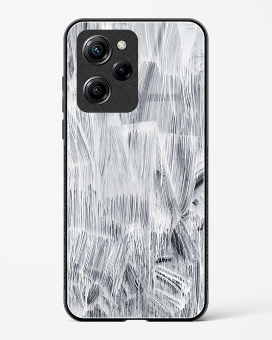 White Paint - POCO X5 Pro 5G Glass Gripper Case