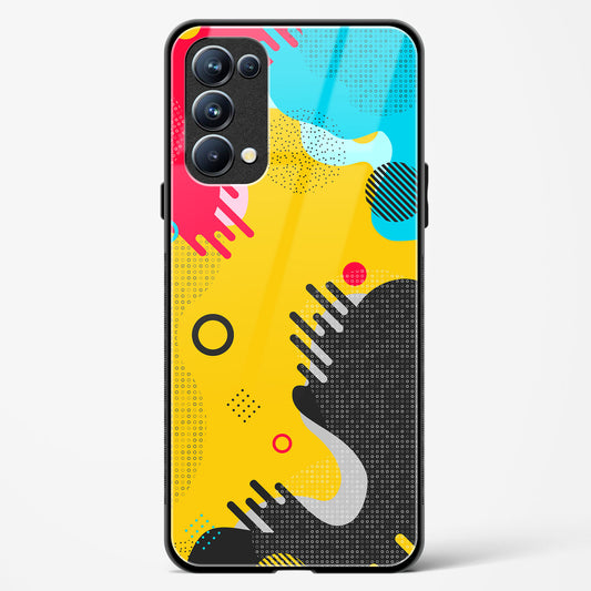 boho abstract - Oppo Reno 5 Pro Glass Gripper Case