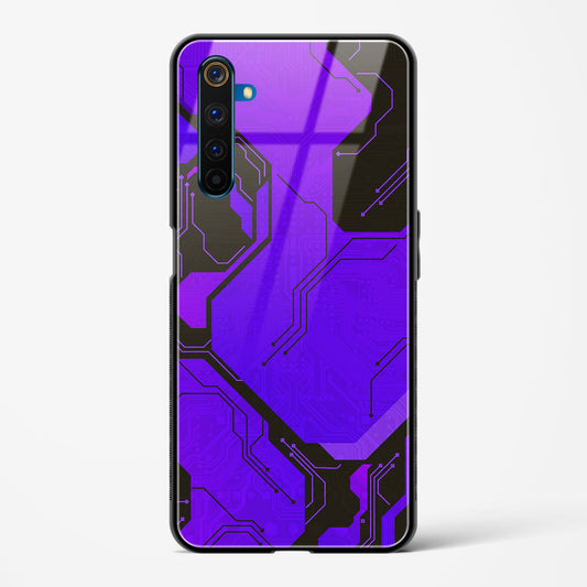 Purple Pulse - Realme 6 Pro Glass Gripper Case