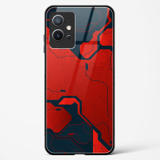 Sanguine Surge - Vivo T1 5G Glass Gripper Case