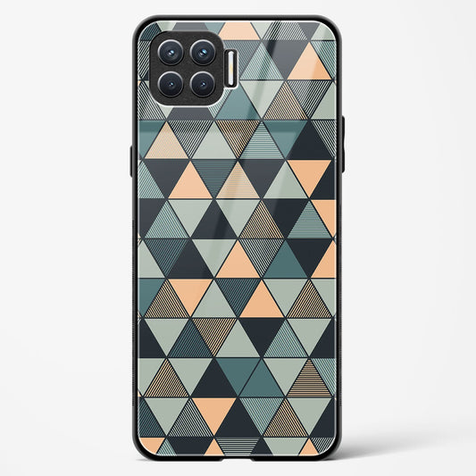 Triangle Mosaic - Oppo Reno 4F Glass Gripper Case