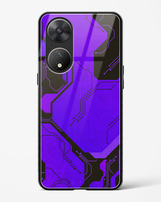 Purple Pulse - Vivo T2 5G Glass Gripper Case