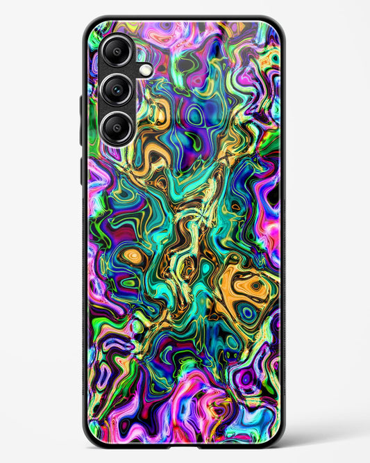 Rainbow Flames Pattern - Samsung Galaxy F54 5G Glass Gripper Case