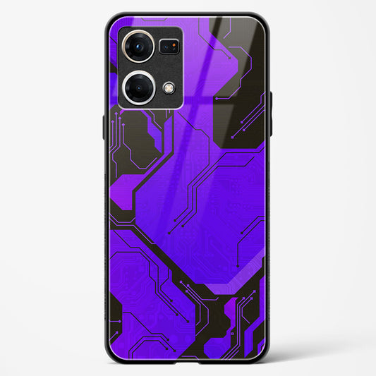 Purple Pulse - Oppo F21 Pro 4G Glass Gripper Case