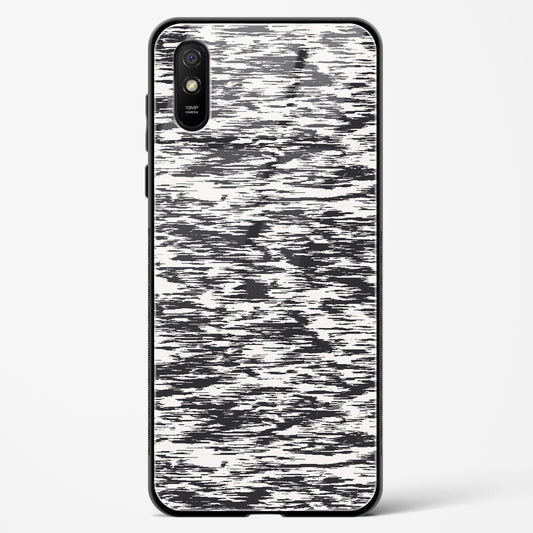 Black and White Glitch - Redmi 9A Glass Gripper Case