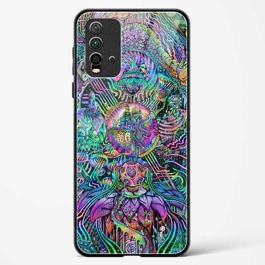 Trippy Galaxy  - Redmi 9 Prime Glass Gripper Case