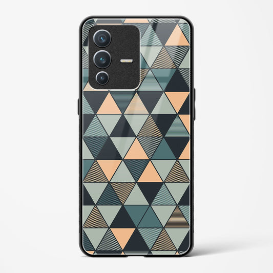 Triangle Mosaic - Vivo V23 Glass Gripper Case