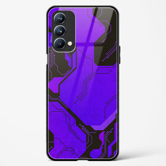 Purple Pulse - Oppo A74 Glass Gripper Case