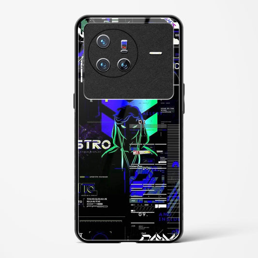 Cyber Boy Blue - Vivo X80 5G Glass Gripper Case