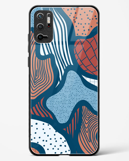 Doodle Waves - Redmi Note 10 5G Glass Gripper Case