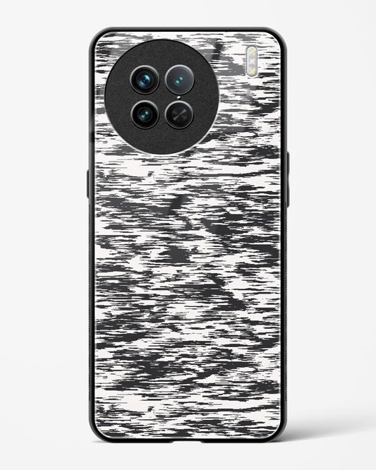 Black and White Glitch - Vivo X90 Pro Glass Gripper Case