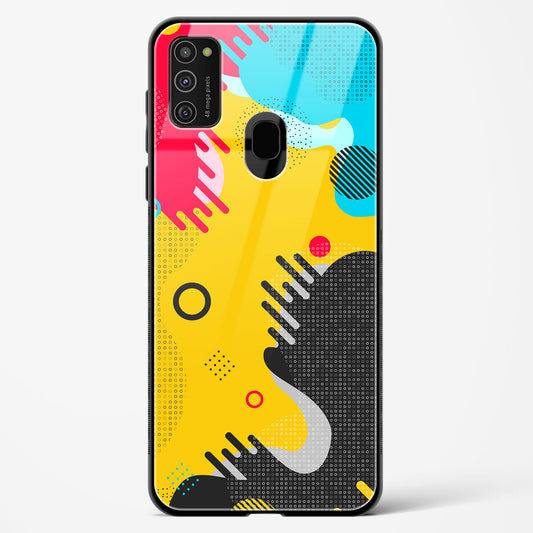 Boho Abstract - Samsung Galaxy M21 Glass Gripper Case