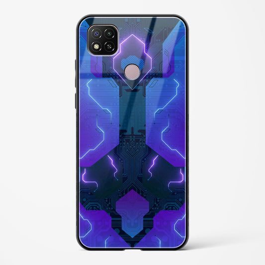 Electric Blueburst - Redmi 9 Activ Glass Gripper Case