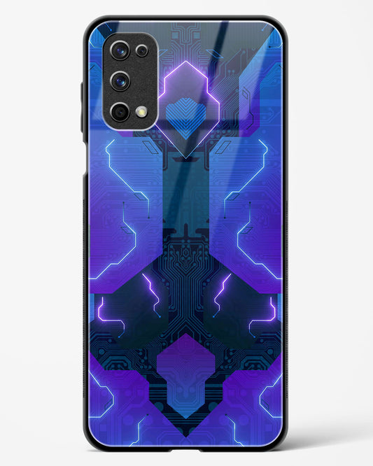 Electric Blueburst - Realme X7 Pro Glass Gripper Case