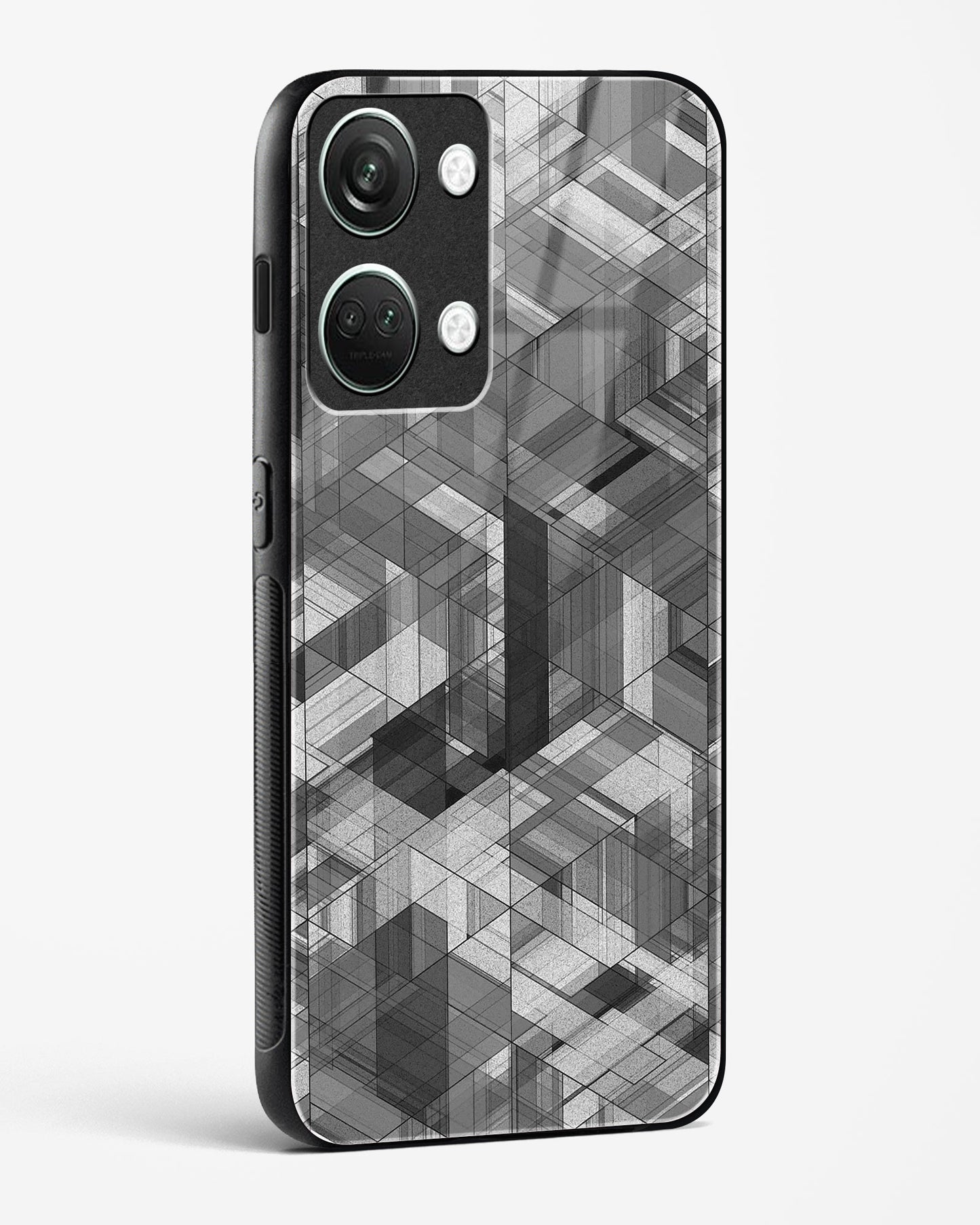 Black Diamond Grid - OnePlus Nord 3 Glass Gripper Case