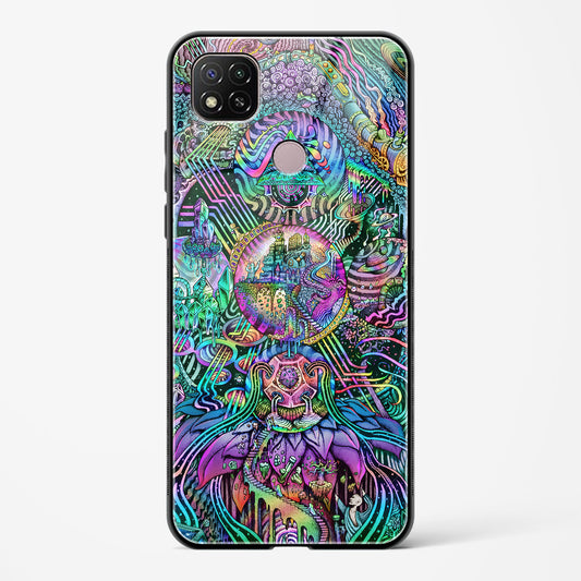 Trippy Galaxy  - Redmi 9 Activ Glass Gripper Case