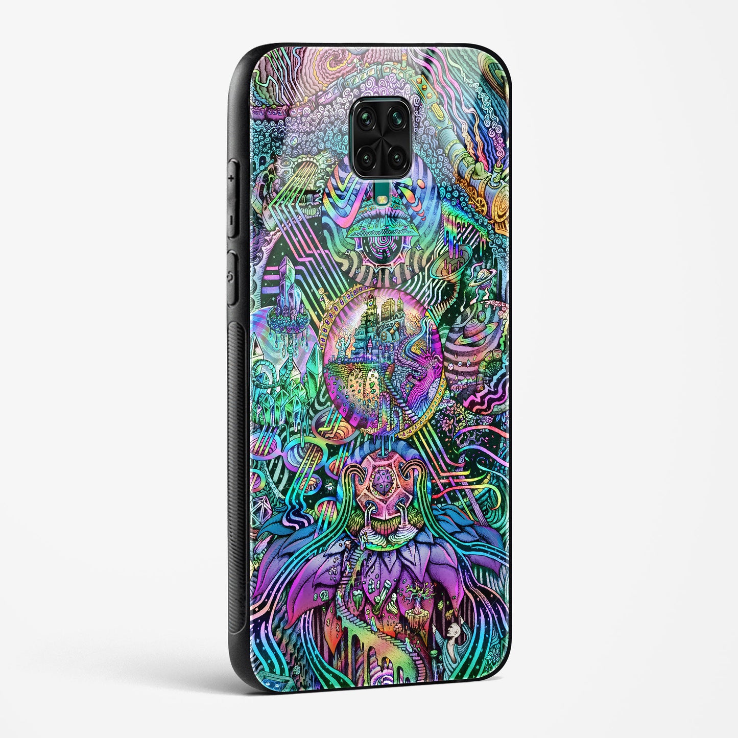 Trippy Galaxy  POCO M2 Pro Glass Case