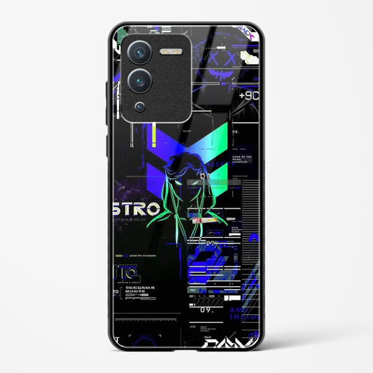 Cyber Boy Blue - Vivo V25 Pro Glass Gripper Case