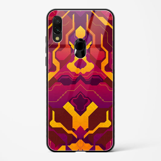 Pink Fusion - Redmi Note 7S Glass Gripper Case