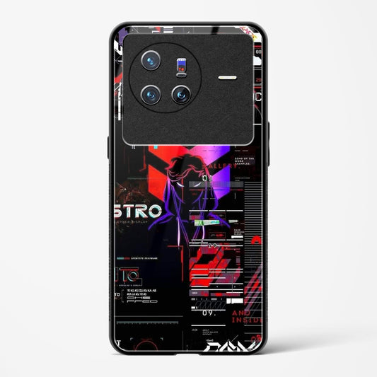 Cyber Boy Red - Vivo X80 5G Glass Gripper Case