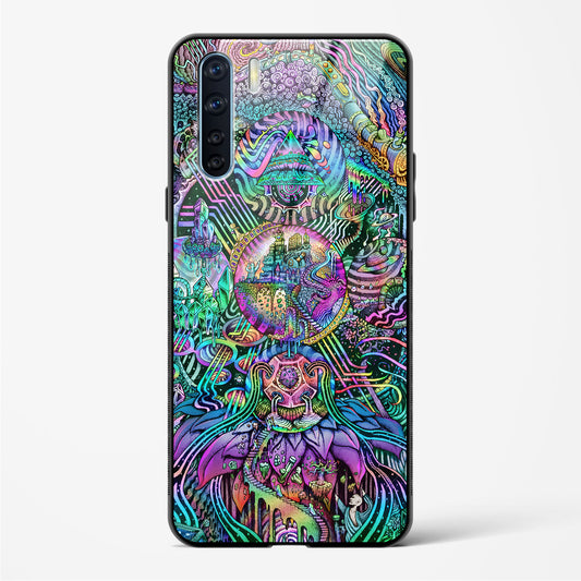 Trippy Galaxy  - Oppo Reno 3 Glass Gripper Case