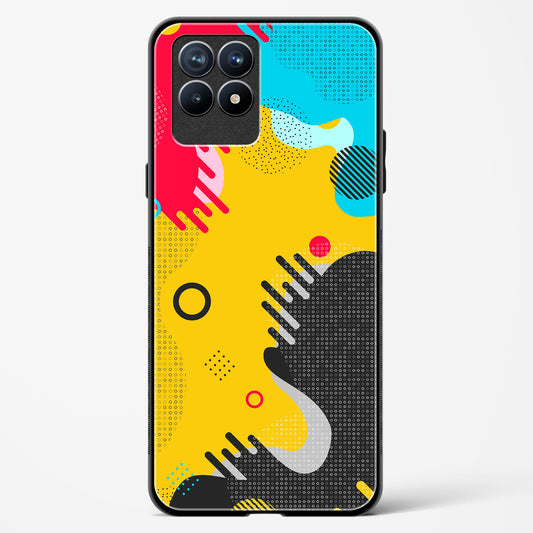 boho abstract - Realme 8i Glass Gripper Case