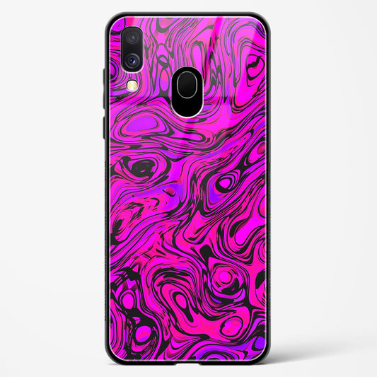 Colourful Liquid Vector - Samsung Galaxy A40 Glass Gripper Case