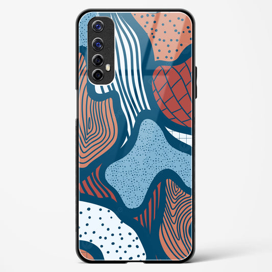 Doodle Waves - Realme Narzo 20 Pro Glass Gripper Case