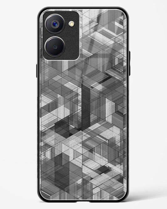 Black Diamond Grid - Realme 10 Pro 5G Glass Gripper Case