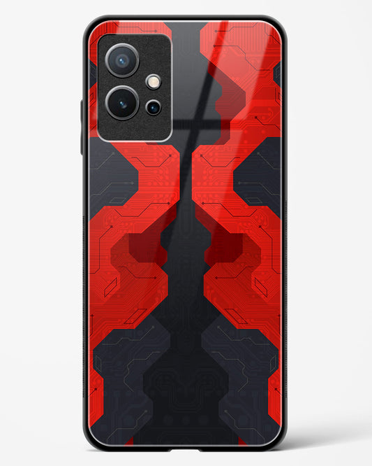 Crimson Fury - Vivo iQOO Z6 5G Glass Gripper Case