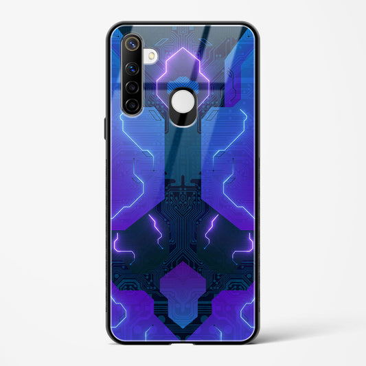 Electric Blueburst - Realme Narzo 10 Glass Gripper Case