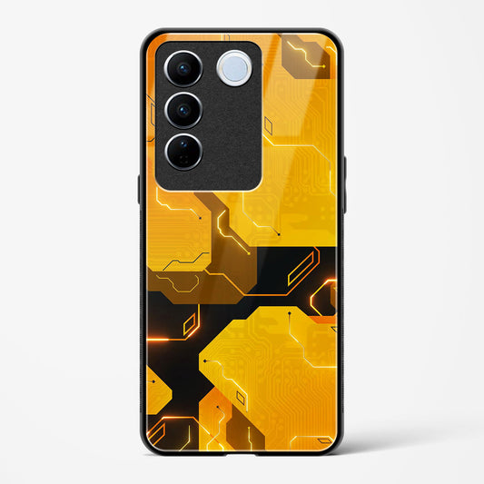 Solar Flare - Vivo V27 Glass Gripper Case