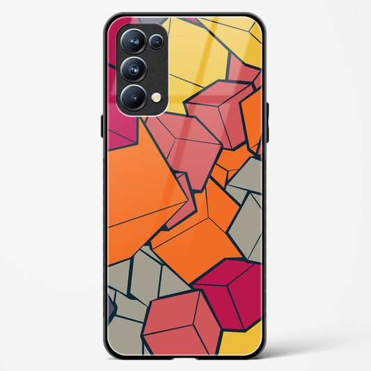 Cubic Blast - Oppo Reno 5 Pro Glass Gripper Case