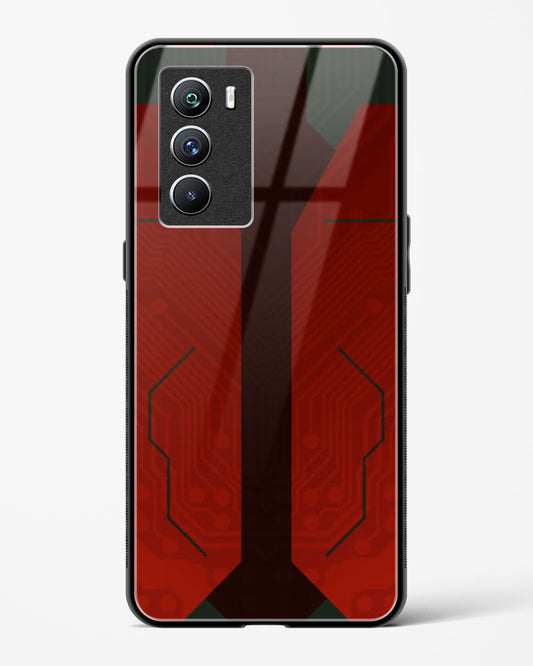 Scarlet Sentinel - Vivo iQOO9 SE 5G Glass Gripper Case