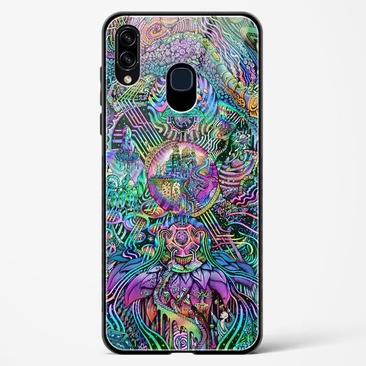 Trippy Galaxy  - Samsung Galaxy A10S Glass Gripper Case