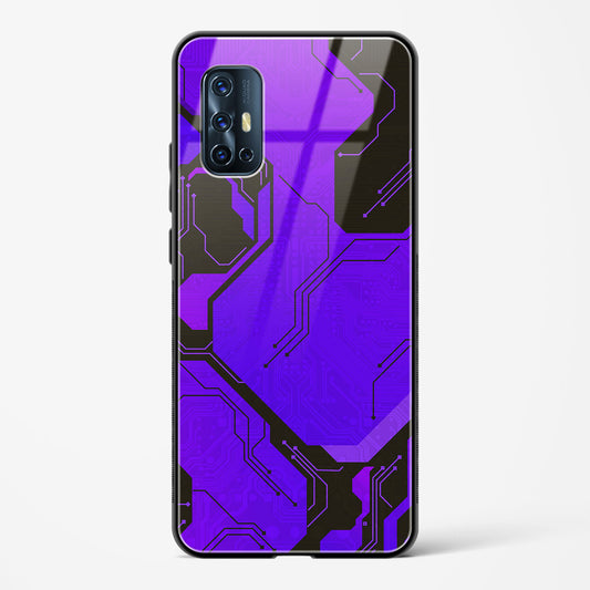 Purple Pulse - Vivo V17 Glass Gripper Case