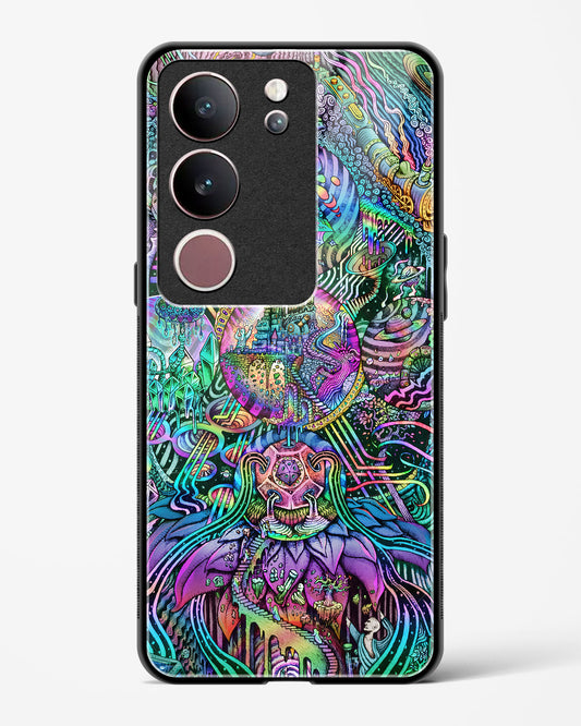 Trippy Galaxy - Vivo V29 Glass Gripper Case