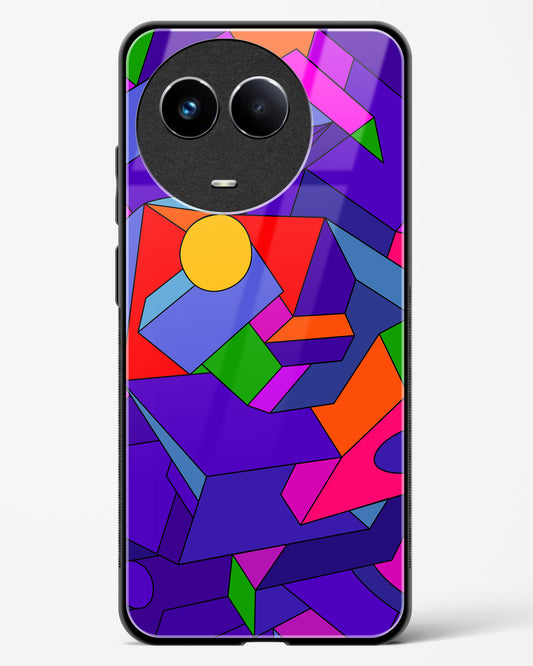 Geometric Chroma - Realme 11 5G Glass Gripper Case