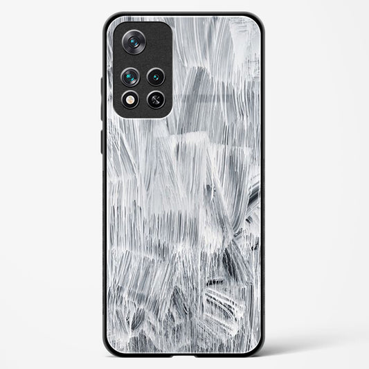 white paint - POCO M4 Pro 5G Glass Gripper Case