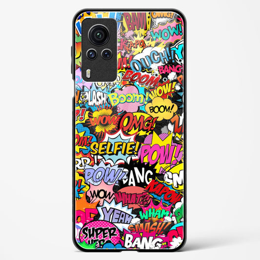 comic madness - Vivo X60 Pro Glass Gripper Case