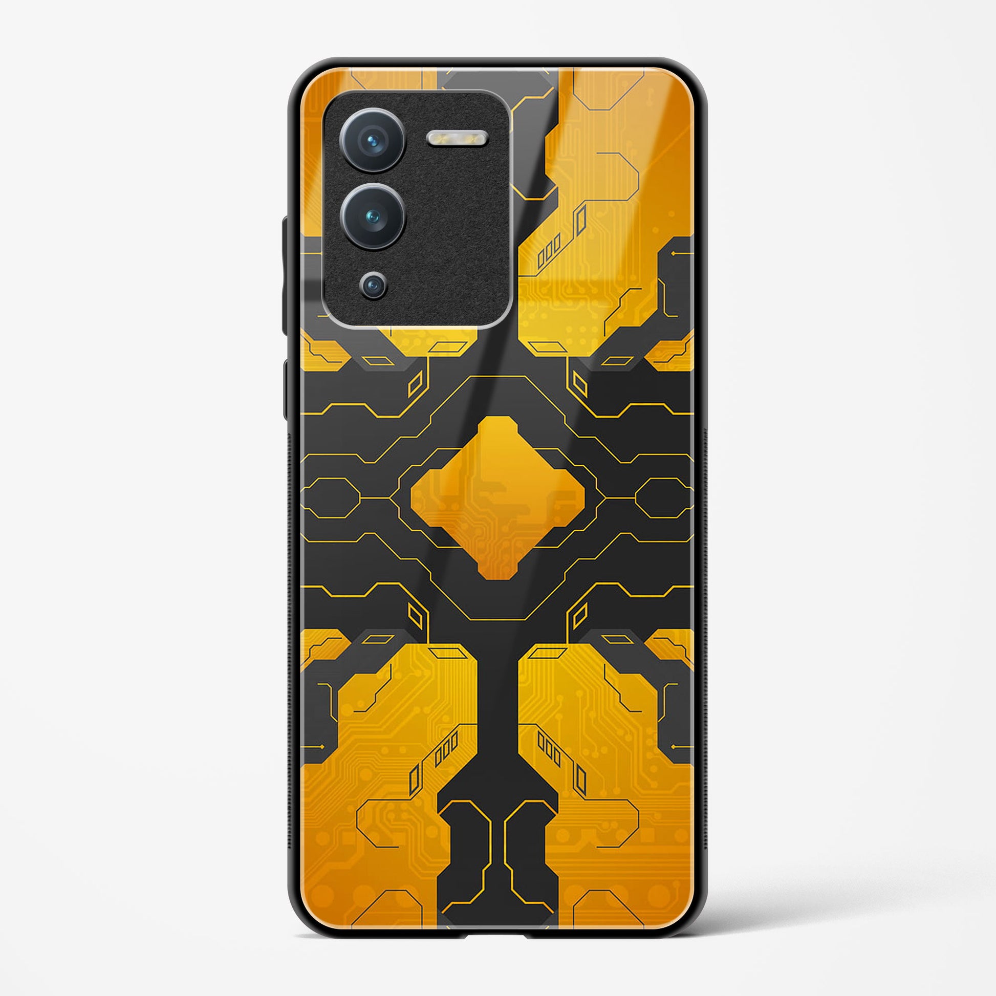 Amber Blaze - Vivo V25 Pro Glass Gripper Case