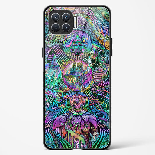 Trippy Galaxy  - Oppo Reno 4F Glass Gripper Case