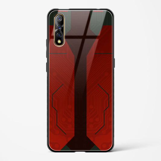 Scarlet Sentinel - Vivo Z1X Glass Gripper Case