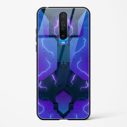 Electric Blueburst - POCO X2 Glass Gripper Case