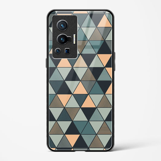 Triangle Mosaic - Vivo X70 Pro Glass Gripper Case